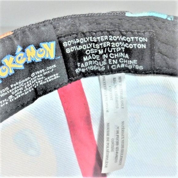 2015 - RARE Expired POKEMON HAT Pokemon Baseball Hat Pokemon Cap Nintendo Game - Picture 2 of 5